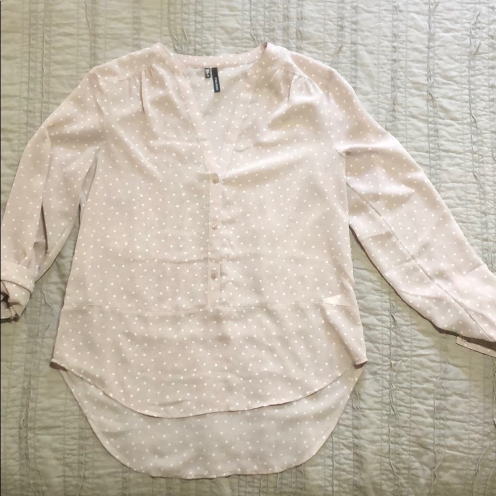 Maurices Long Sleeve Sheet Blouse